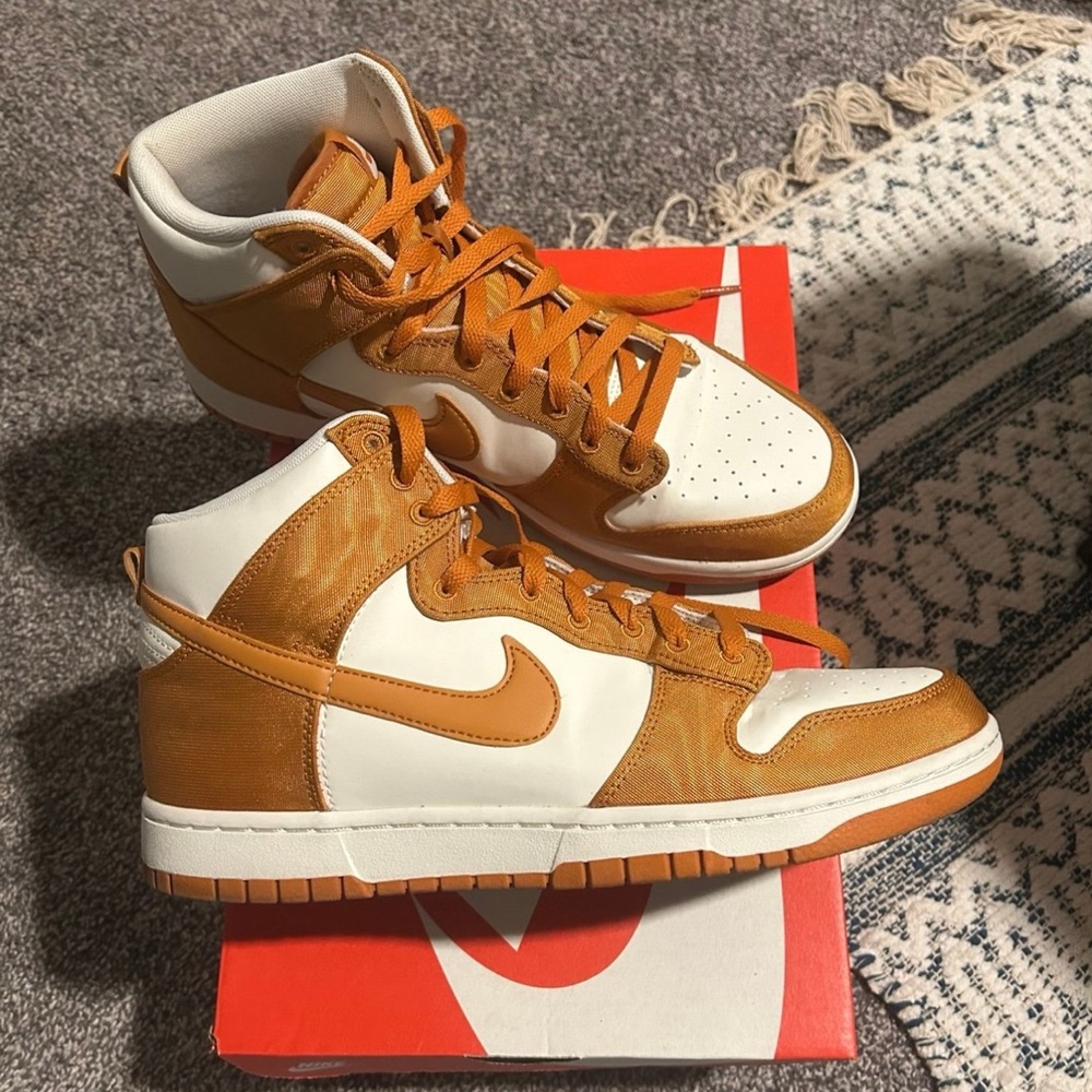 Nike Orange and White Sneakers for Style and Comfort